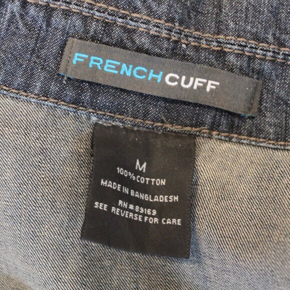 French Cuff Lightweight Denim Jacket Size Medium - Picture 7 of 8